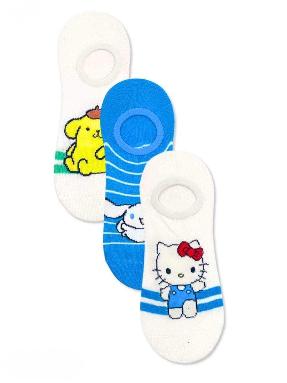 2 Hello Kitty & Friends Women’s Scoop Liner Socks 3Pack Each Size 4-10